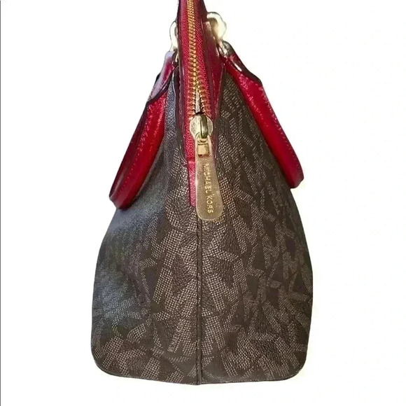 MICHAEL KORS Brown/Red Satchel - Picture 4 of 11